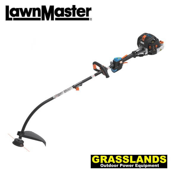 Lawnmaster no pull curved shaft grass trimmer