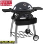 Twin Grill with Trolley in Gunmetal Grey