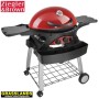 Triple Grill with trolley in Chilli Red